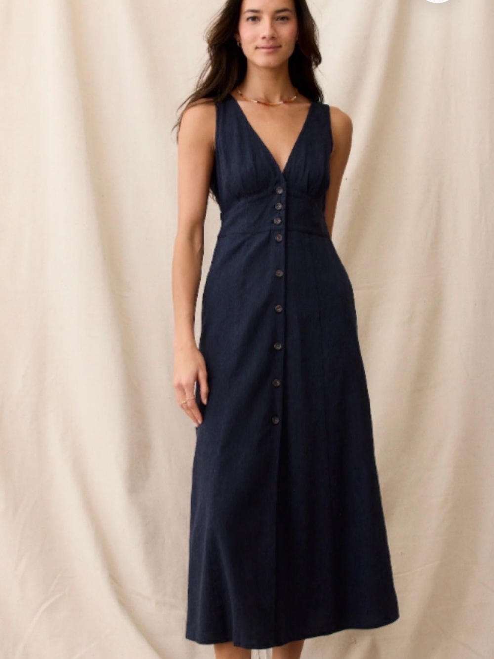 Marine Layer Camila Maxi Dress in Indigo Ink, size XS like new.